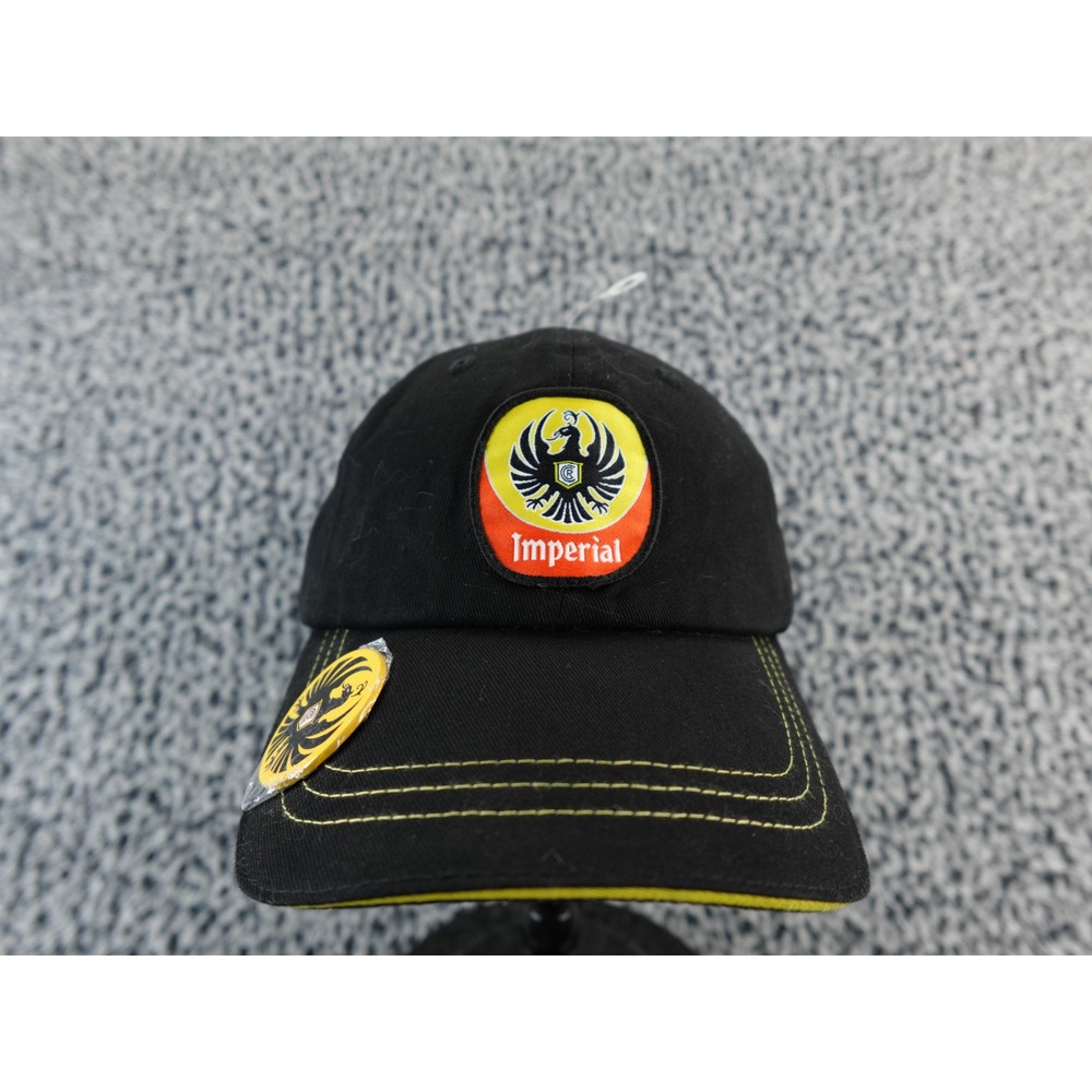 Imperial Black Baseball Cap Eagle Logo Adjustable Strap‎ Men's